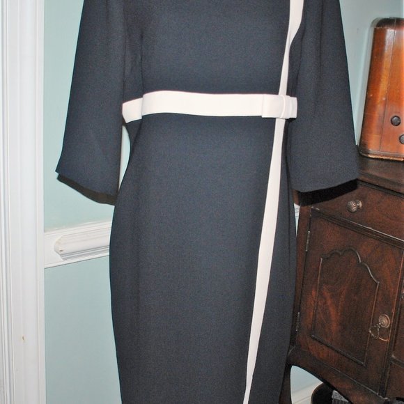NWOT ala Jackie Kenney Classic Black Bow Dress - Picture 6 of 7
